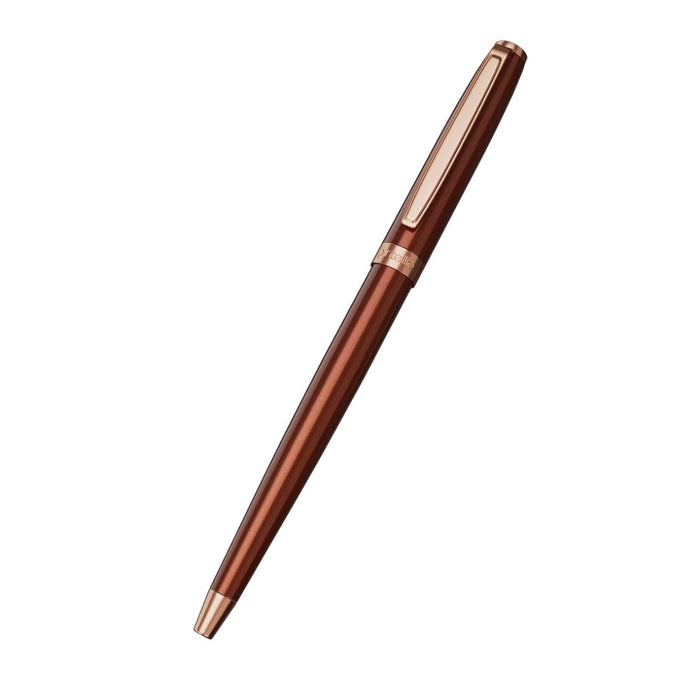 Intellio Insignia Ball Pen – Brown with Rose Gold Trim (BP14RGP1)