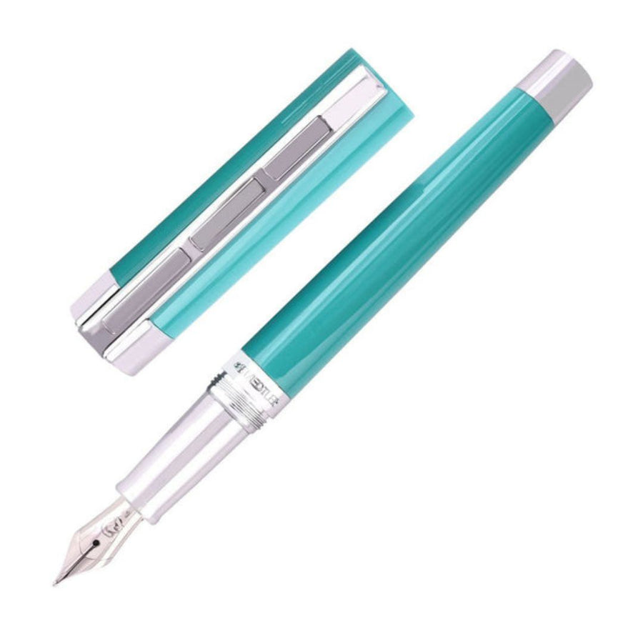 Staedtler Premium Resina Turquoise Blue Fountain Pen – Medium Nib