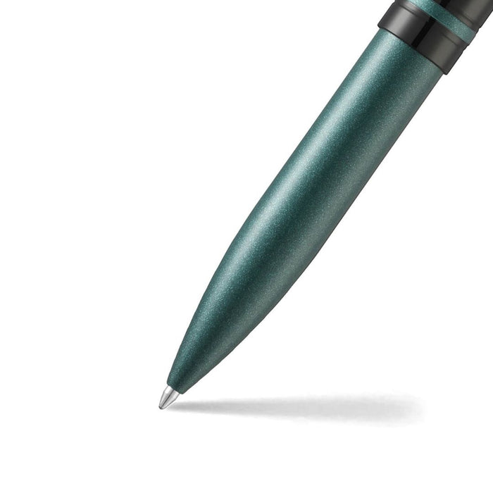 Sheaffer 9109 Icon Ballpoint Pen – Metallic Green with Glossy Black PVD Trim