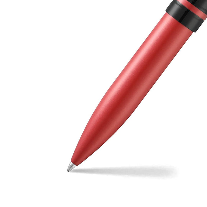 Sheaffer 9111 Icon Ballpoint Pen – Metallic Red with Glossy Black PVD Trim