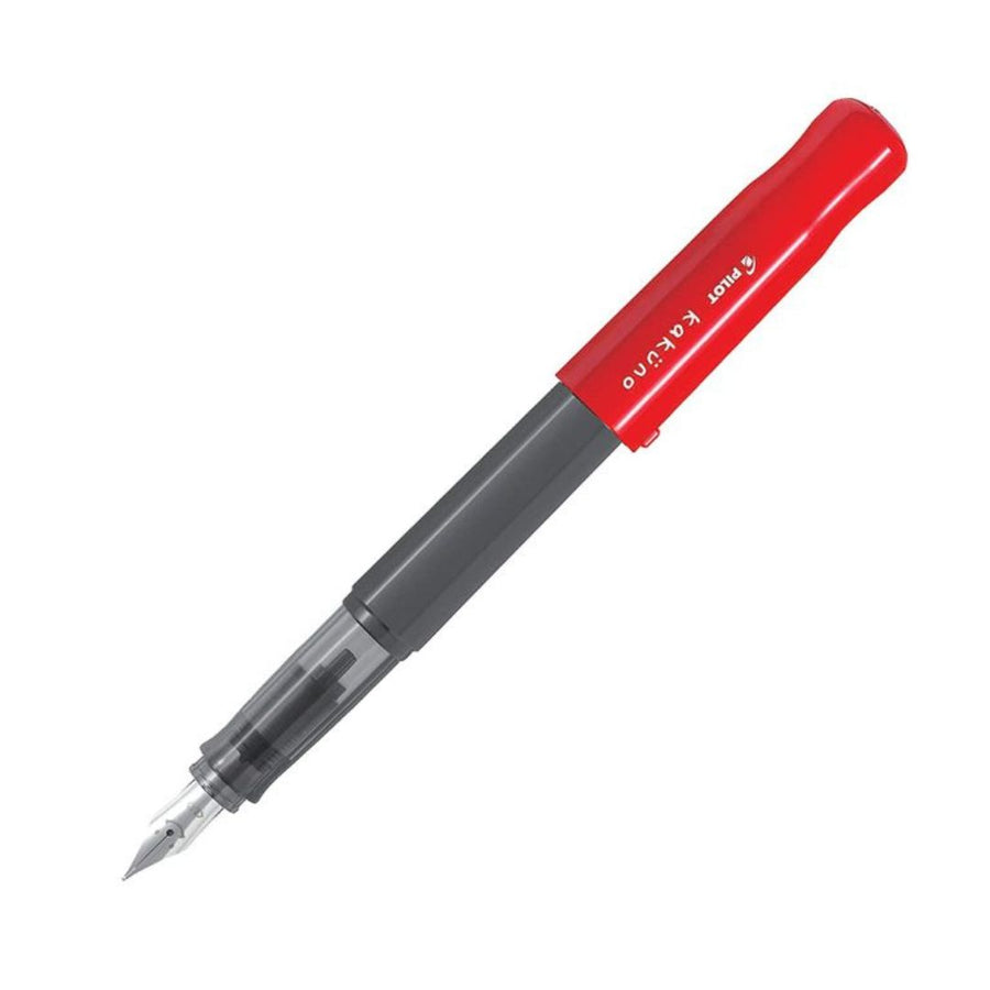 Pilot Kakuno Red Fountain Pen – Medium Nib