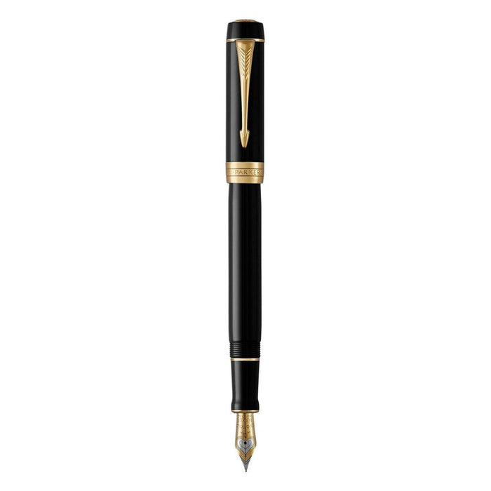 Parker Duofold Classic Black GT Fountain Pen – Medium Nib