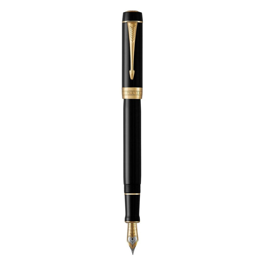 Parker Duofold Classic Black GT Fountain Pen – Medium Nib