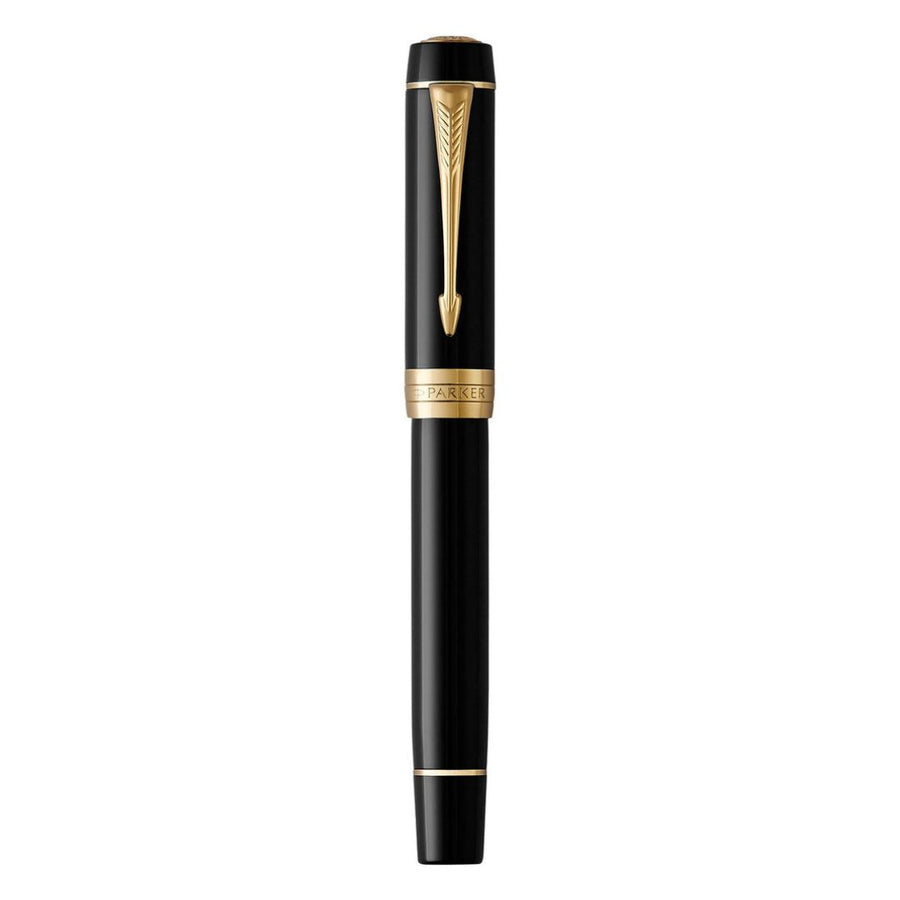 Parker Duofold Classic Black GT Fountain Pen – Medium Nib
