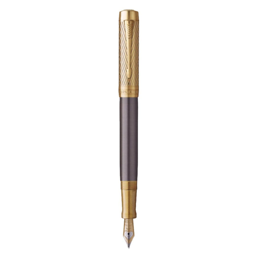 Parker Premium Duofold Pioneers Collection GT Fountain Pen – Medium Nib (Limited Edition)