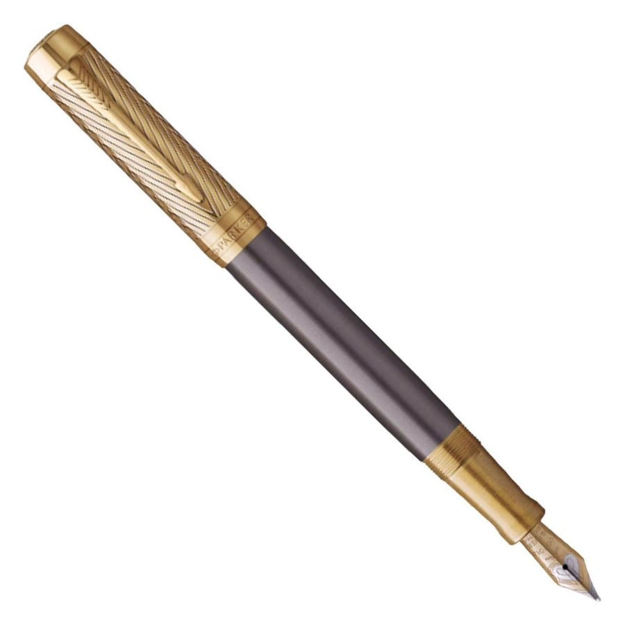 Parker Premium Duofold Pioneers Collection GT Fountain Pen – Medium Nib (Limited Edition)