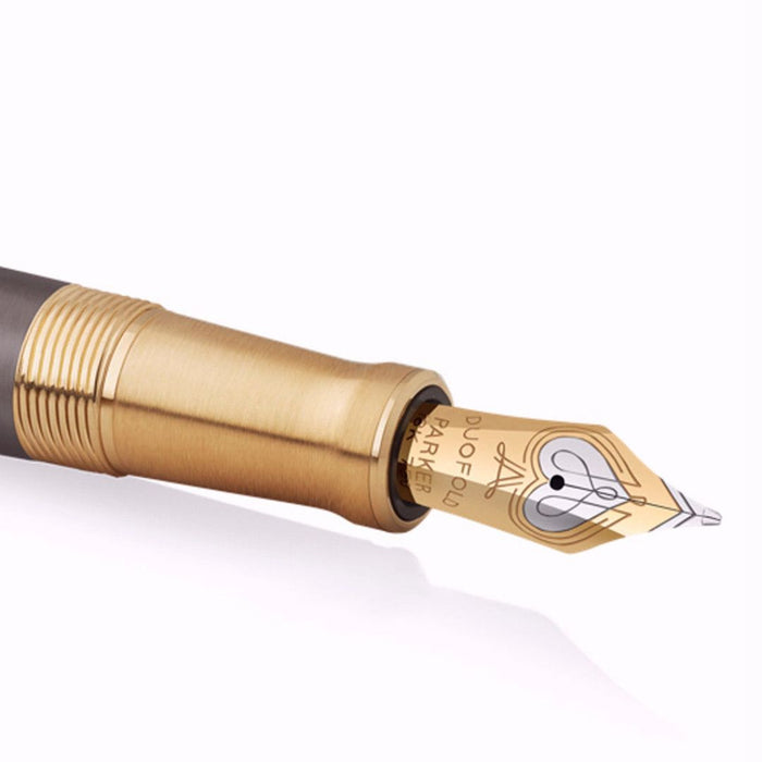 Parker Premium Duofold Pioneers Collection GT Fountain Pen – Medium Nib (Limited Edition)