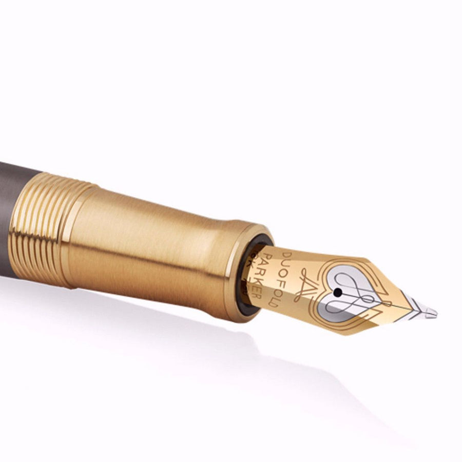 Parker Premium Duofold Pioneers Collection GT Fountain Pen – Medium Nib (Limited Edition)