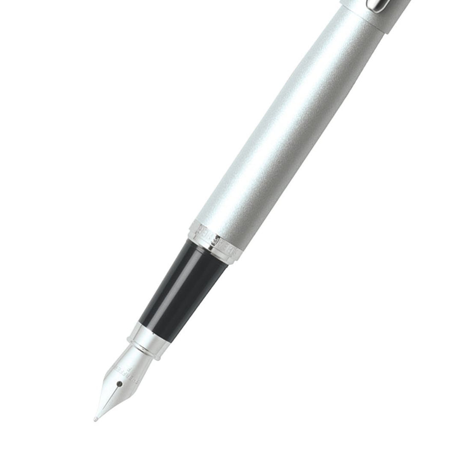 Sheaffer 9400 VFM Silver Fountain Pen with Chrome-Plated Trim