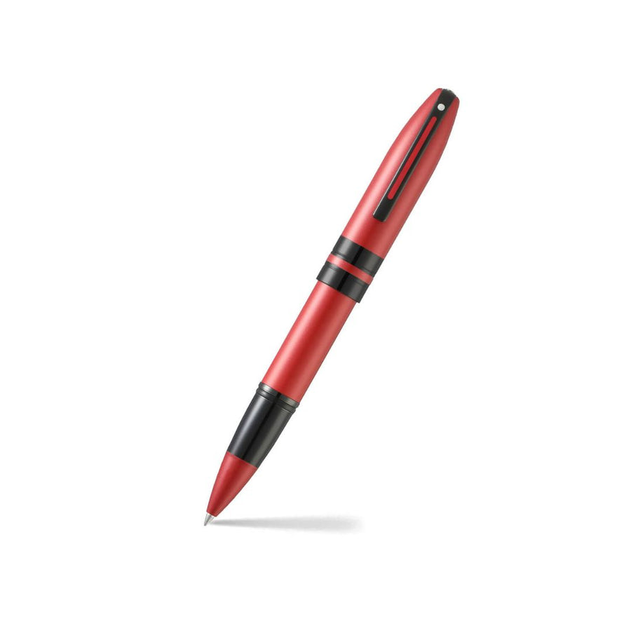Sheaffer 9111 Icon Rollerball Pen – Metallic Red with Glossy Black PVD Trim