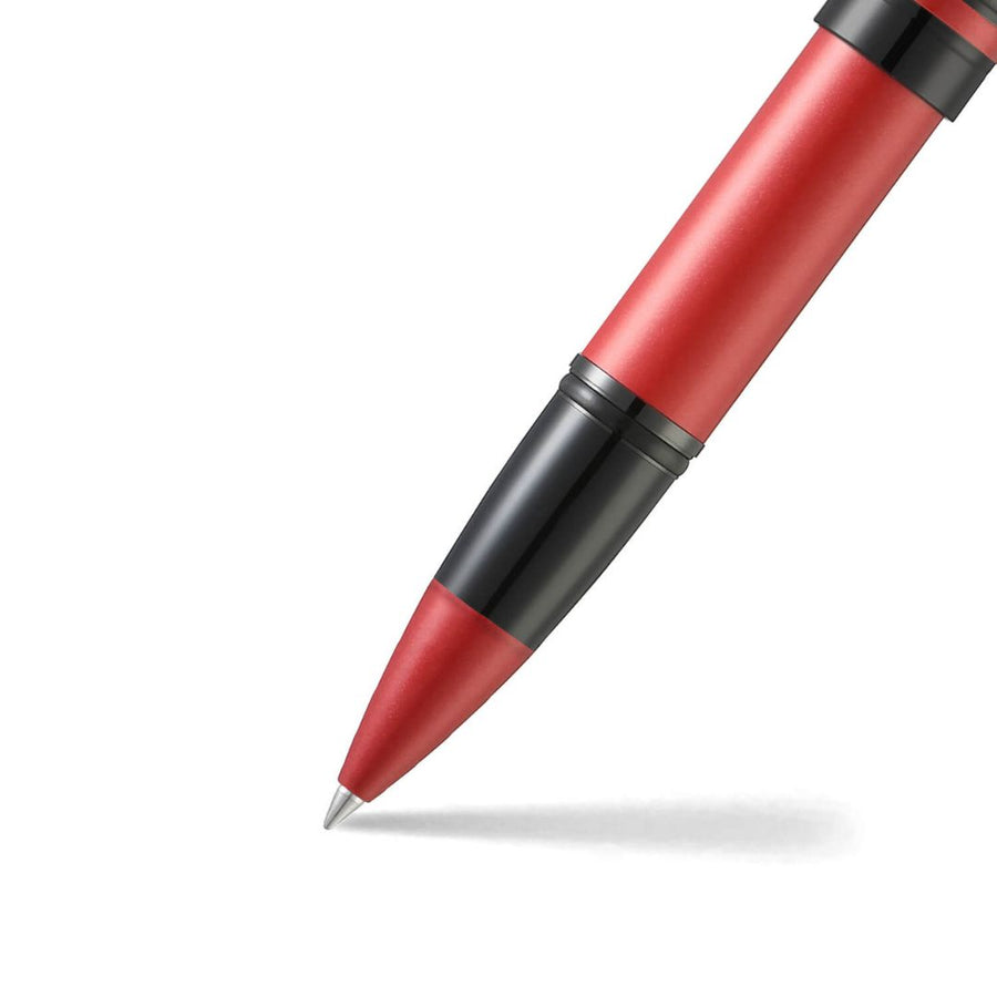 Sheaffer 9111 Icon Rollerball Pen – Metallic Red with Glossy Black PVD Trim
