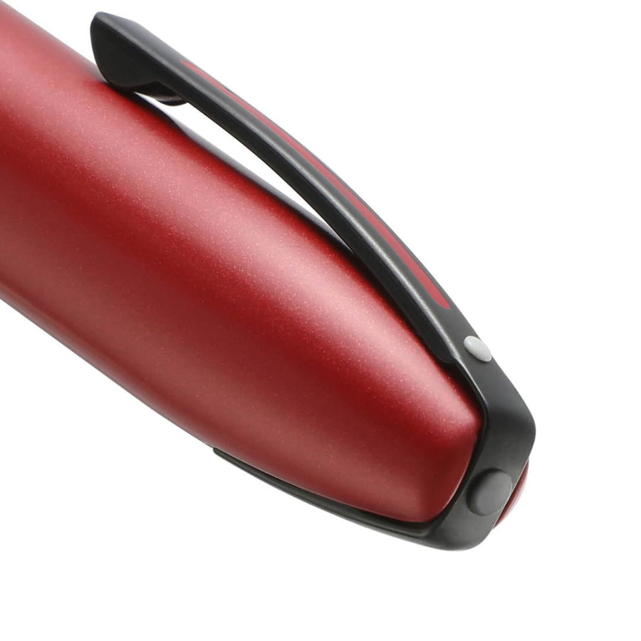 Sheaffer 9111 Icon Rollerball Pen – Metallic Red with Glossy Black PVD Trim