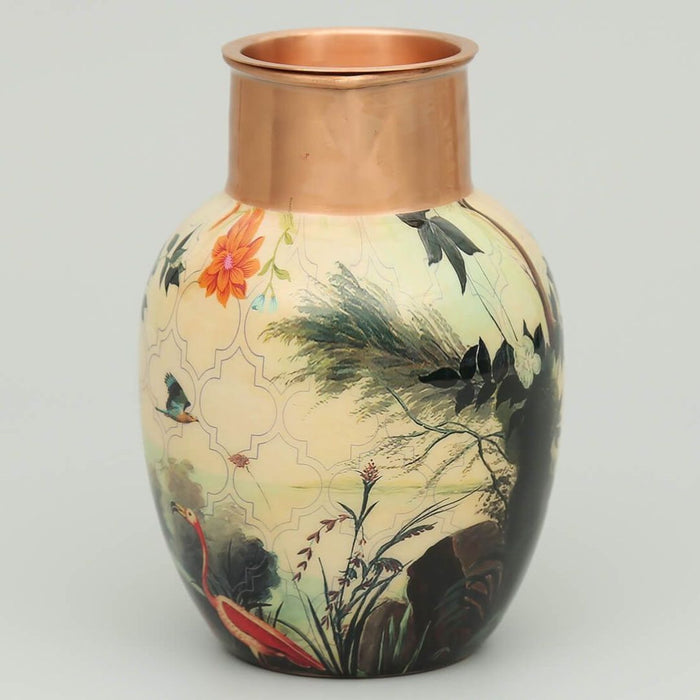 India Circus River Bank Silvassa Copper Jug & Tumbler Set