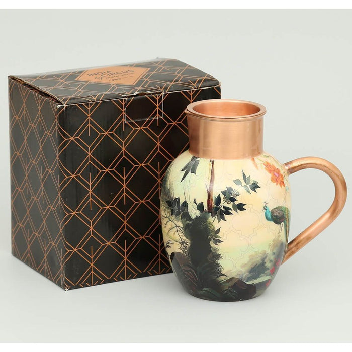 India Circus River Bank Silvassa Copper Jug & Tumbler Set