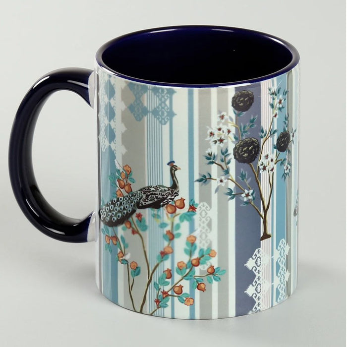 India Circus Peafowl Eclipse Ceramic Coffee Mug (325 ml)