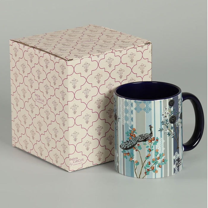 India Circus Peafowl Eclipse Ceramic Coffee Mug (325 ml)