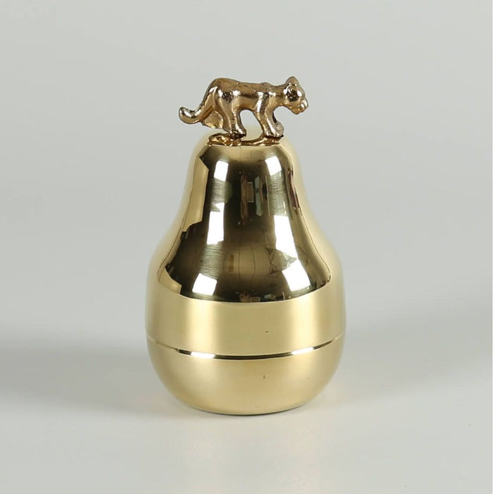 India Circus Pear Pardine Gleam Small Brass Candle Votive – Lavender