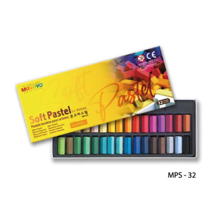 Mungyo Soft Pastel for Artists – Set of 32 Colours
