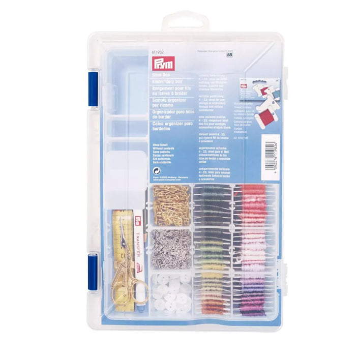 Prym Embroidery Storage Box – Adjustable Compartments (28 × 19 cm)