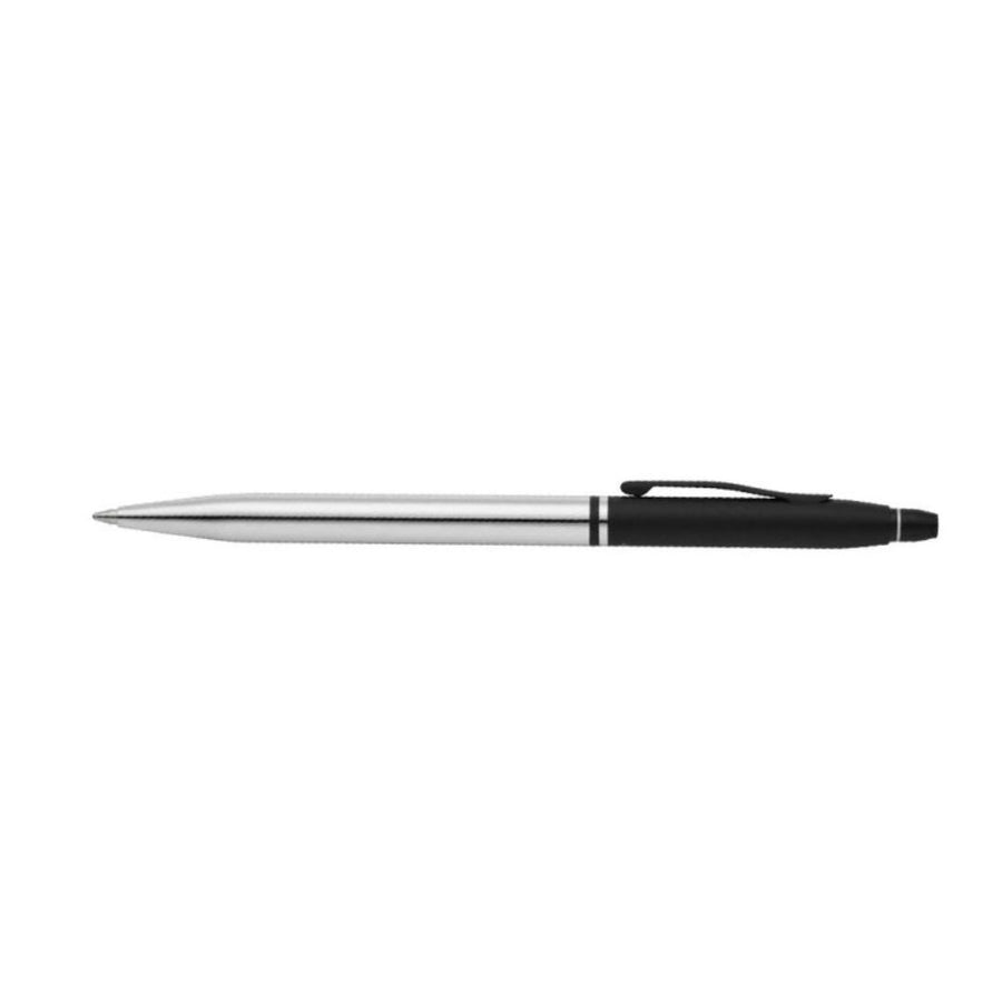 Cross Click Tuxedo Chrome Ballpoint Pen with Black Trim