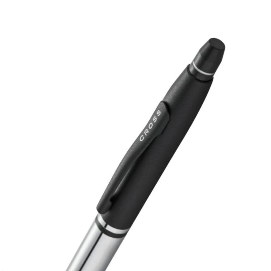 Cross Click Tuxedo Chrome Ballpoint Pen with Black Trim