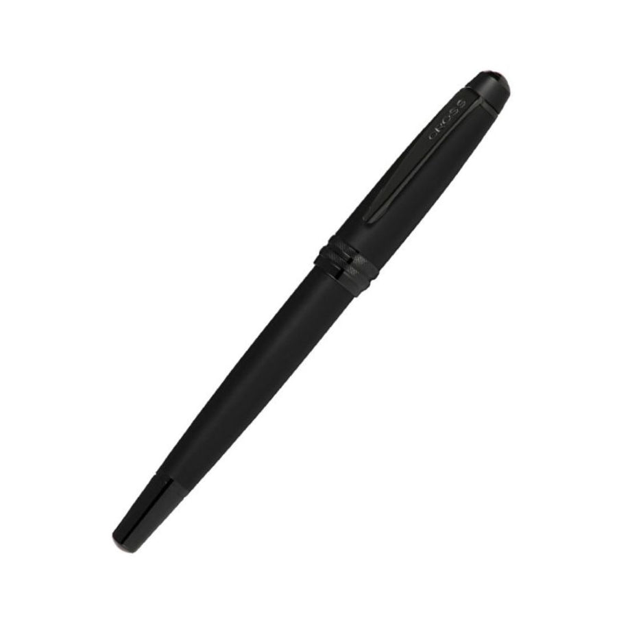 Cross Bailey Matte Black Lacquer Rollerball Pen with Polished Black PVD Trim