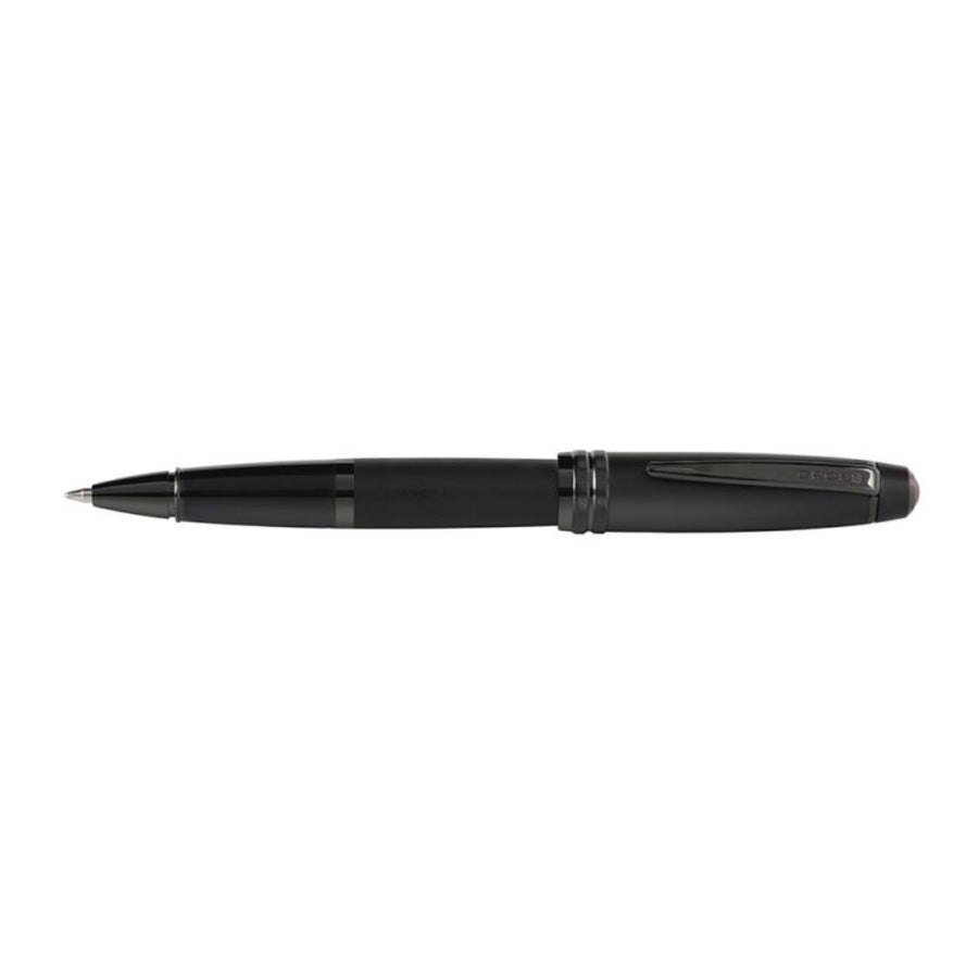 Cross Bailey Matte Black Lacquer Rollerball Pen with Polished Black PVD Trim