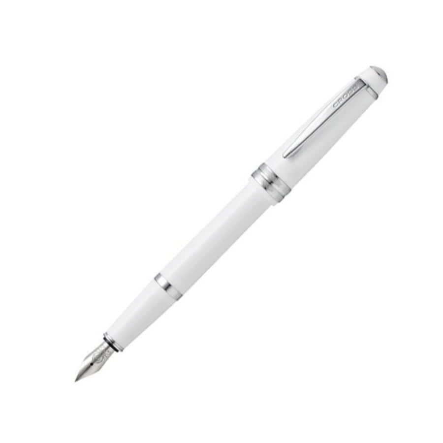 Cross Bailey Light Polished White Resin CT Fountain Pen – Medium Nib