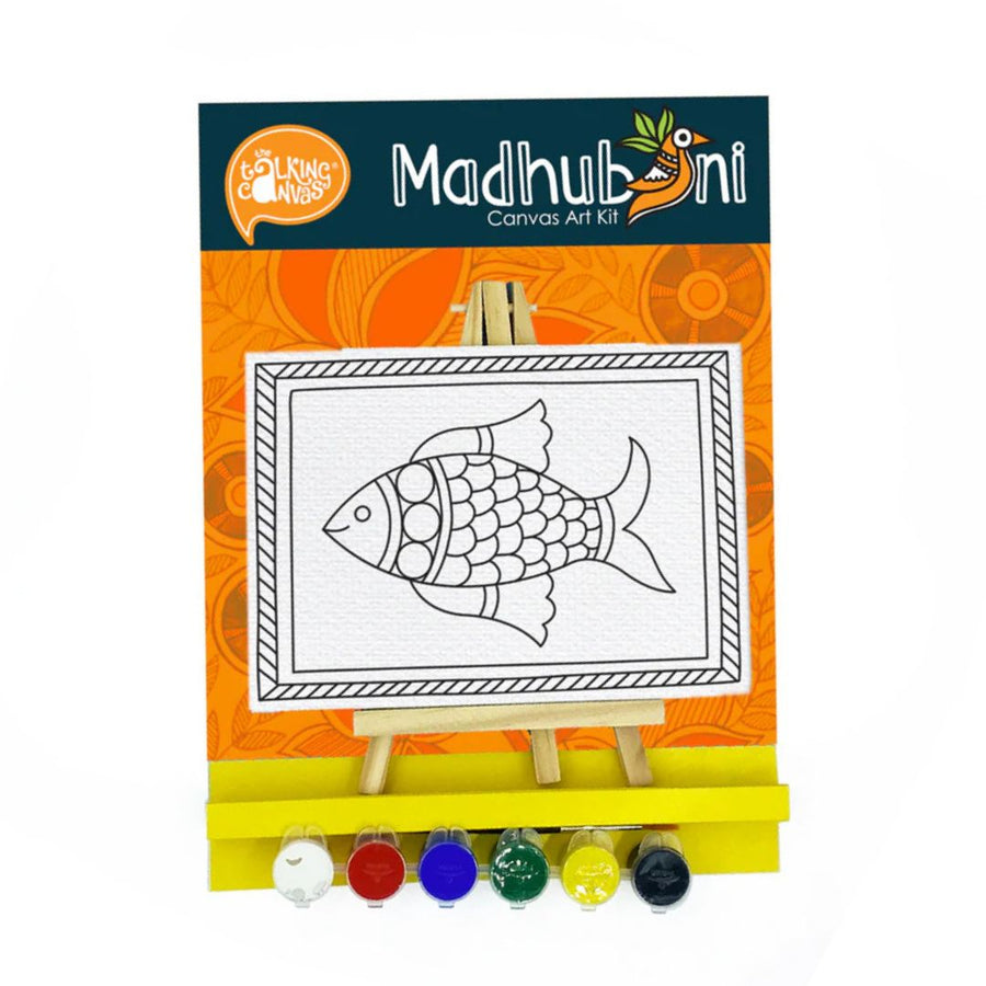 The Talking Canvas Madhubani Art Kit for Kids – Fish Theme