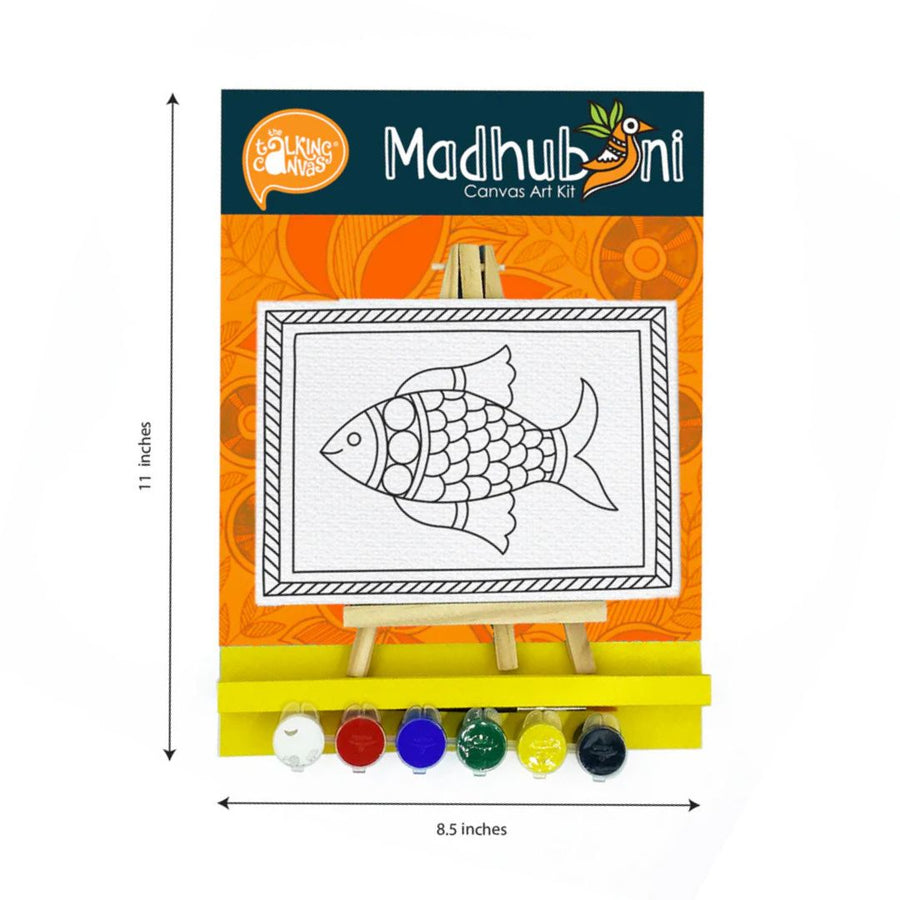 The Talking Canvas Madhubani Art Kit for Kids – Fish Theme
