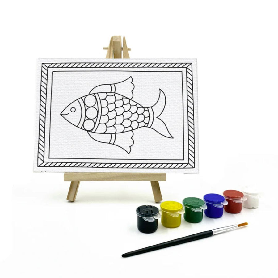 The Talking Canvas Madhubani Art Kit for Kids – Fish Theme