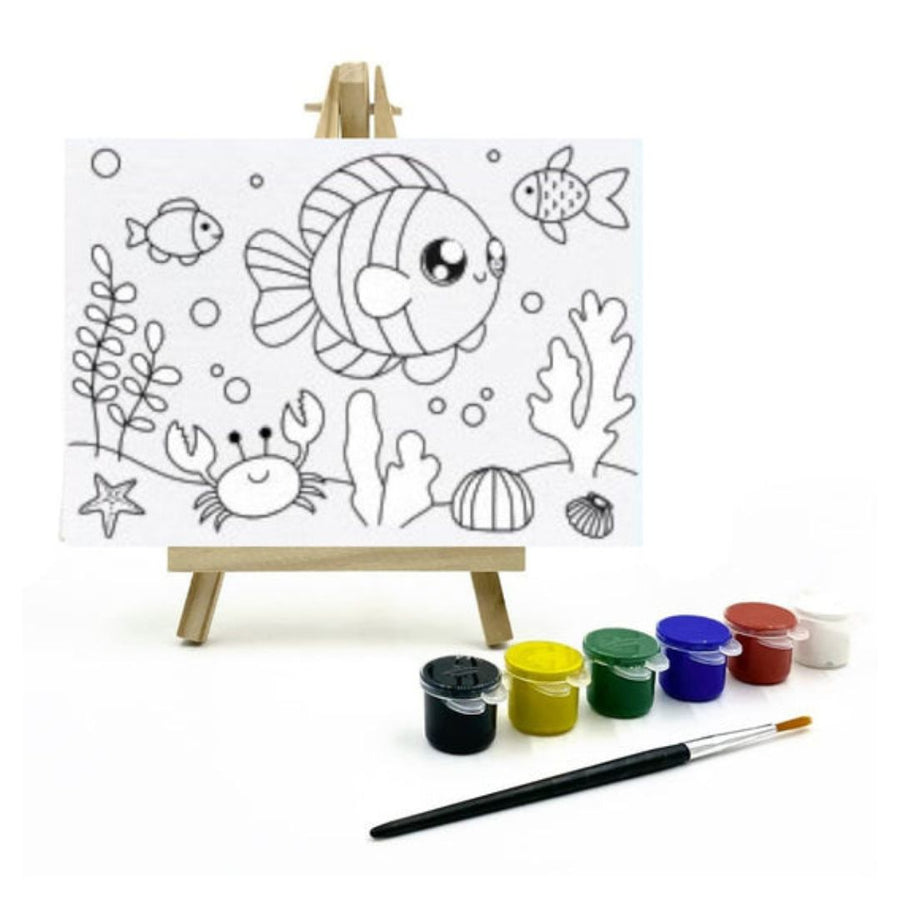 The Talking Canvas DIY Canvas Painting Kit for Kids – Ocean Design