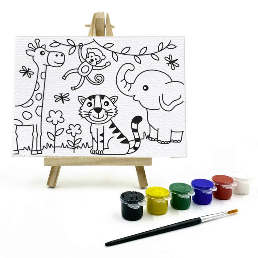 The Talking Canvas Painting Kit for Kids – Wild Animals Theme
