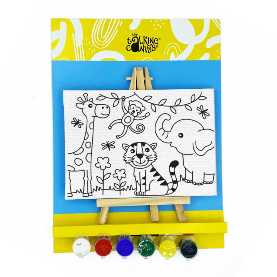 The Talking Canvas Painting Kit for Kids – Wild Animals Theme