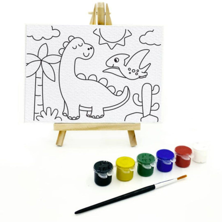 The Talking Canvas Dinosaur Canvas Painting Kit for Kids