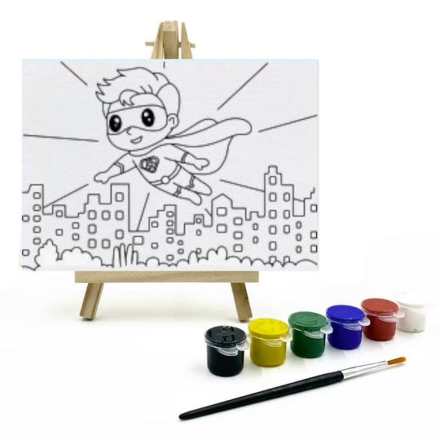 The Talking Canvas Superhero Canvas Painting Kit for Kids