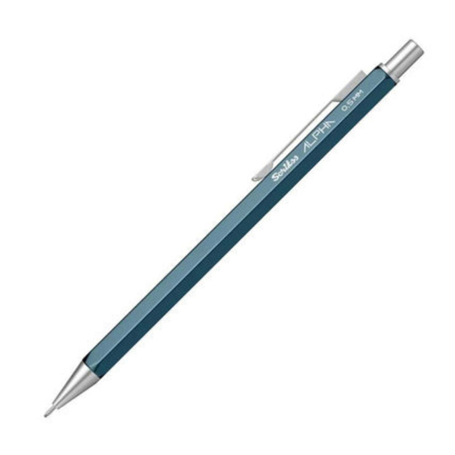 Scrikss Alpha Series 0.7 mm Mechanical Pencil – Blue Hexagonal Metal Barrel