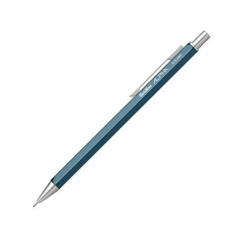 Scrikss Alpha Series 0.5mm Mechanical Pencil – Blue | Metal Hexagonal Barrel