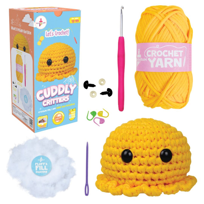 Kalakaram Crochet Cuddly Critters Amigurumi Kit - Octopus