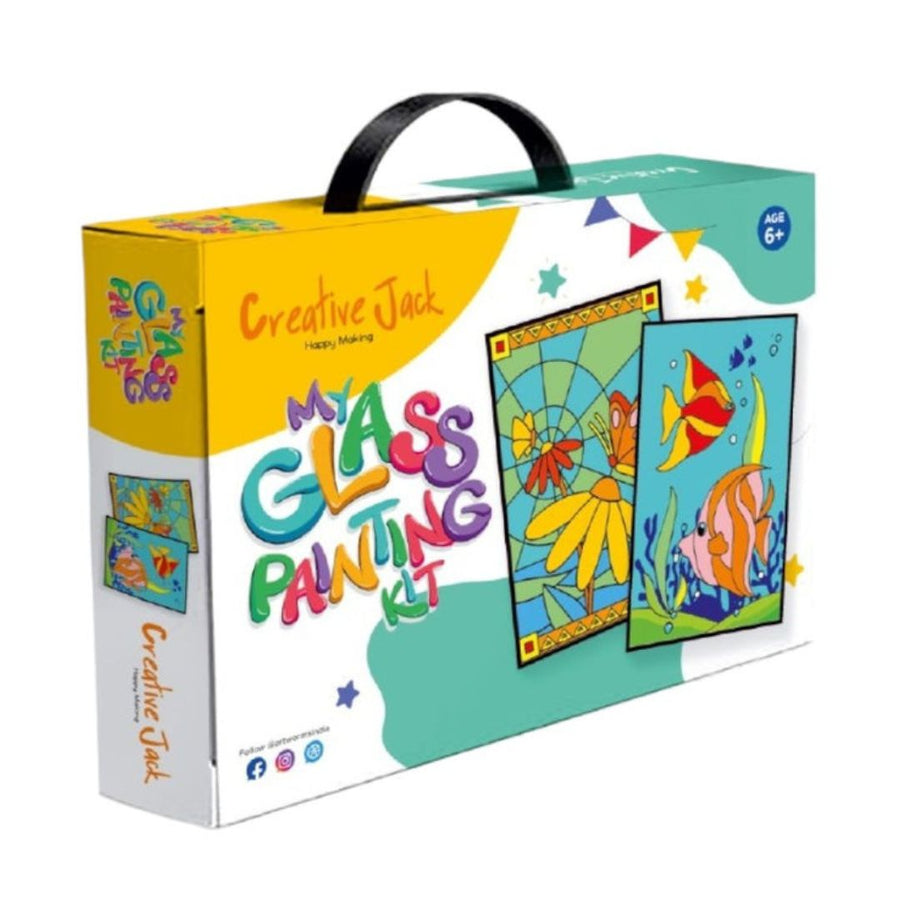 Creative Jack My Glass Painting Kit for Kids – Fish & Butterfly Theme