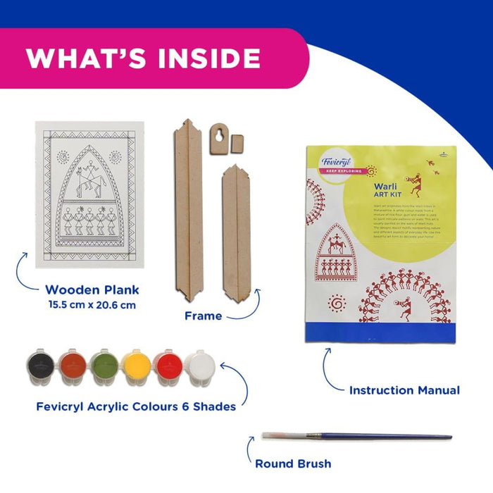 Fevicryl Warli Mini Art Kit – DIY Warli Painting