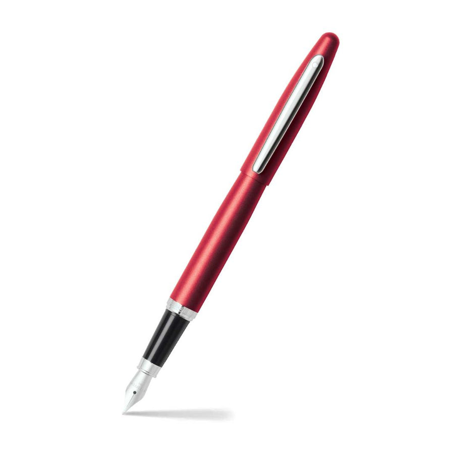 Sheaffer 9403 VFM Fountain Pen (Medium) – Excessive Red with Chrome Trim