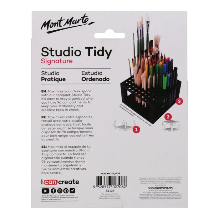 Mont Marte Studio Tidy Signature – 96 Compartments Art Storage Organizer