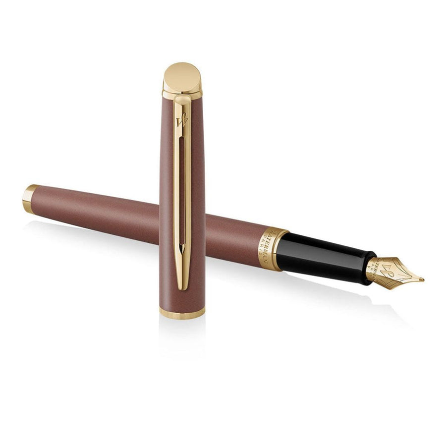 Waterman Hemisphere Metallic Copper GT Fountain Pen – Gold Plated Trim