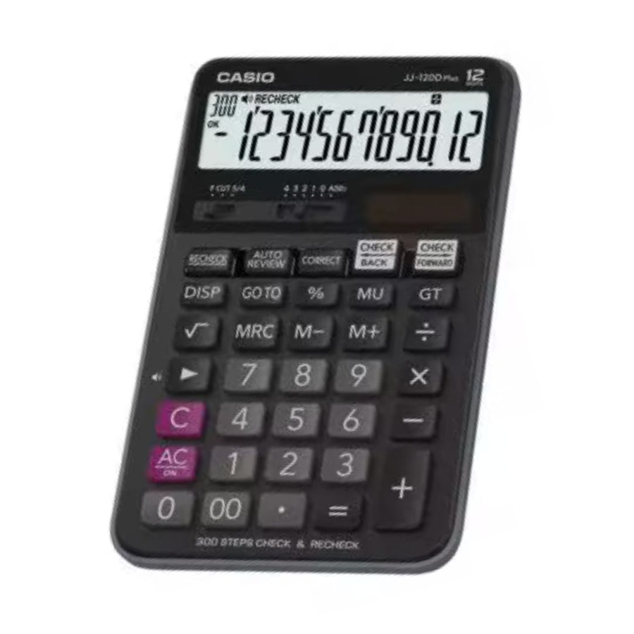 Casio JJ-120D Plus Compact Desk Calculator