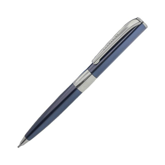 Submarine Blue Chrome Ball Pen – Premium Brass Twist Ballpoint Pen (0.7 mm)