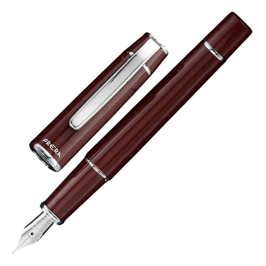 Pilot Prera Red Brown CT Fountain Pen – Fine Nib