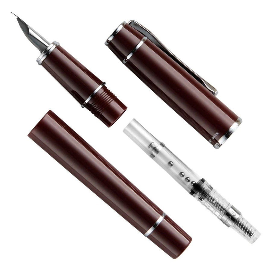 Pilot Prera Red Brown CT Fountain Pen – Fine Nib