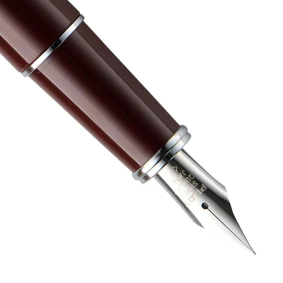 Pilot Prera Red Brown CT Fountain Pen – Fine Nib