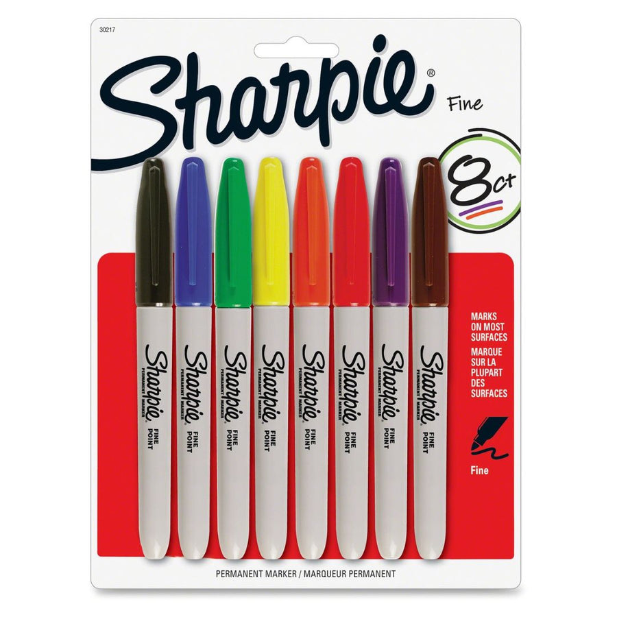 Sharpie Fine Point Permanent Marker Set of 8